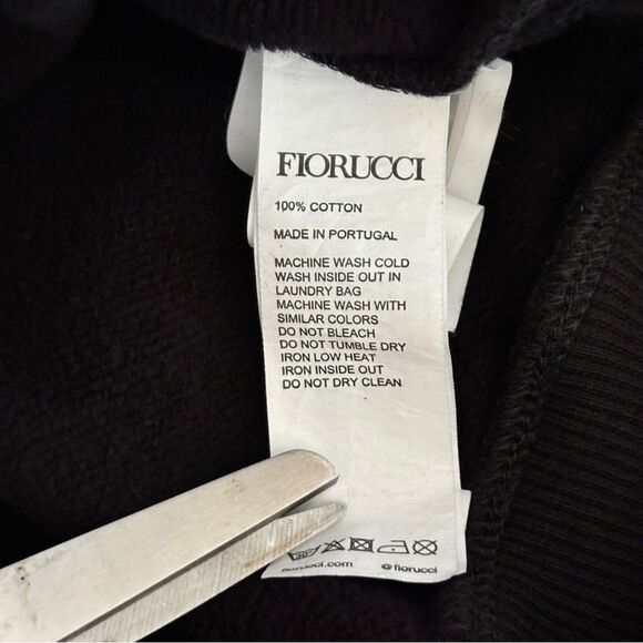 Fiorucci Logo Women’s Cropped Black Sweatshirt Sz S - Picture 8 of 10